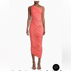 NWT Norma Kamali Diana Gown, Papaya